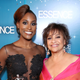 Issa Rae and Debbie Allen pose with the ‘Vanguard Award’ at Essence Black Women in Hollywood Awards on February 23, 2017, in Beverly Hills, California.